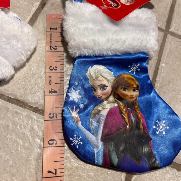 Lot of 3 Pcs~1~Frozen Christmas Door Knob Hanging 5.5” & 2~ Mini Stocking 7” - Picture 6 of 17